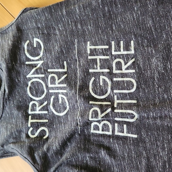 Bogo Girls 10-12 Dark Grey Tank Top cat & Jack strong girl - Picture 3 of 4